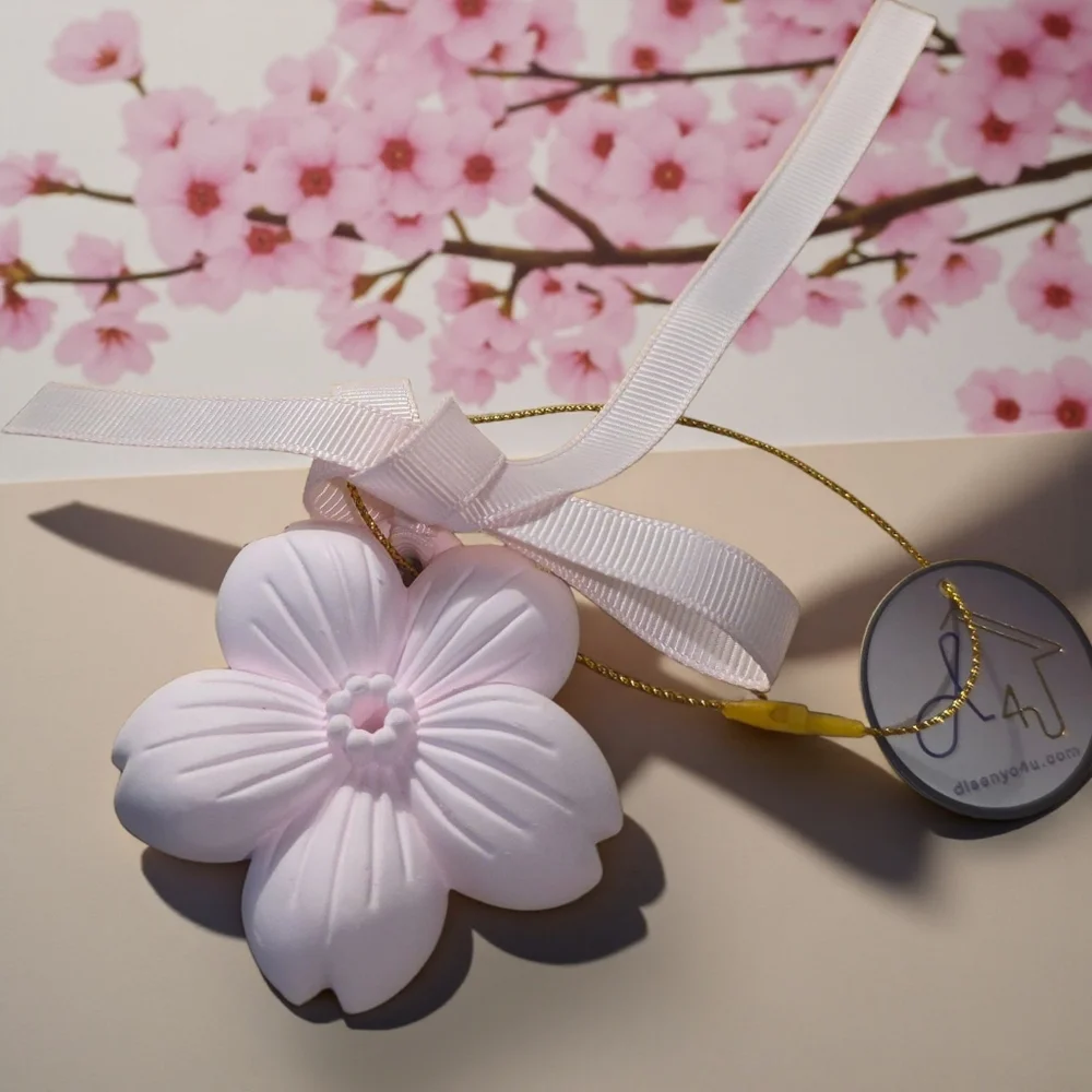 Pink Flower Decorative Essential Oil Aroma Passive Diffuser Gypsum Stone